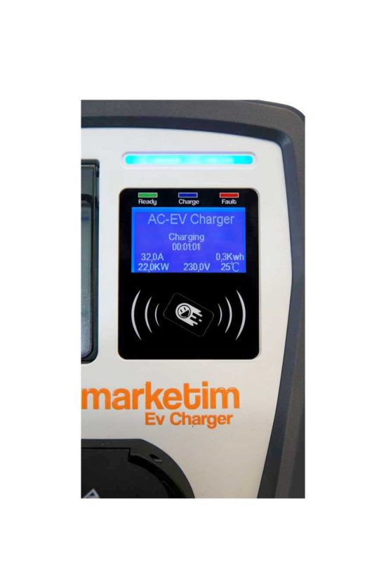 Elektromarketim EMEV 22kW Elektrikli Araç Şarj İstasyonu Elektromarketim EMEV 22kW Elektrikli Araç Şarj İstasyonu