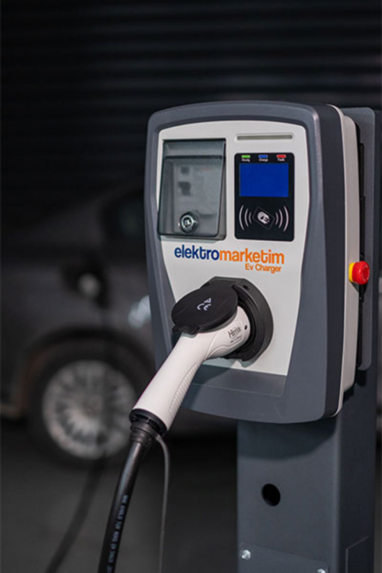Elektromarketim EMEV 22kW Elektrikli Araç Şarj İstasyonu Elektromarketim EMEV 22kW Elektrikli Araç Şarj İstasyonu