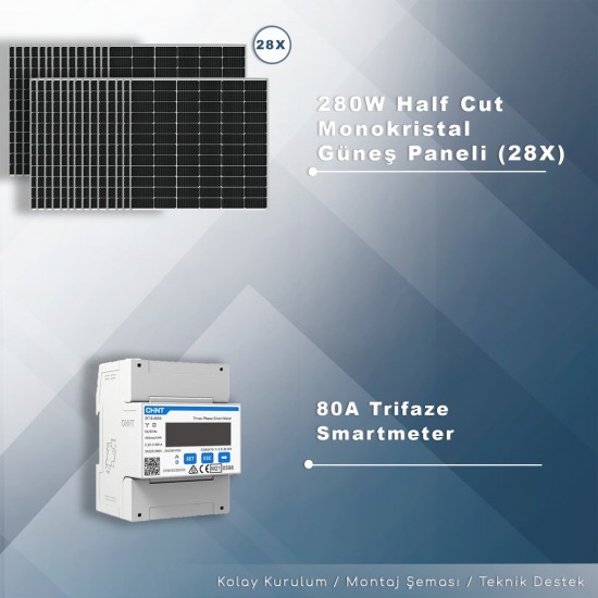 10kW Trifaze On-Grid Paket Sistem