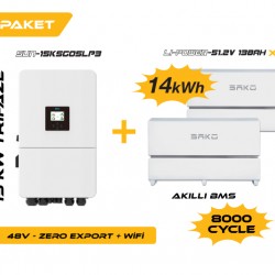 15KW On-Grid Hibrit Trifaz Paketi LV (48V)