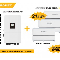 20KW On-Grid Hibrit Trifaz Paketi LV (48V)