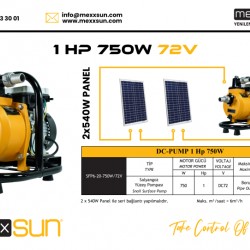 DC Yüzey Pompa 1Hp 750W (SFP6-20-750W/72V)