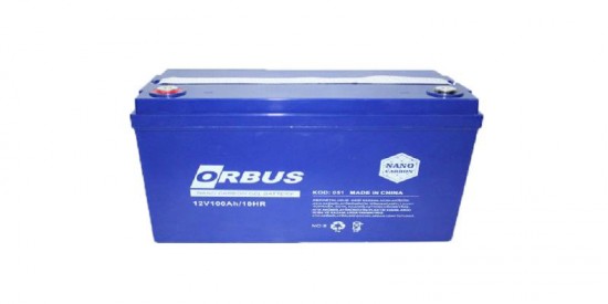 Jel akü 12V 100Ah Orbus Jel akü 12V 100Ah Orbus