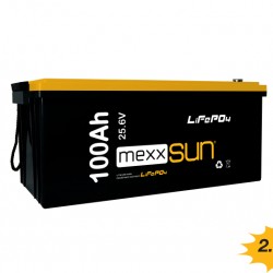 MEXXSUN Lityum Akü 25,6V 100Ah (LiFePo4) 2560Wh